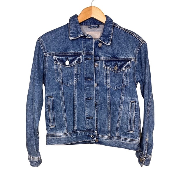 Everlane The Denim Jacket Blue Button Down Classic Jean Jacket Size XS - Picture 4 of 10
